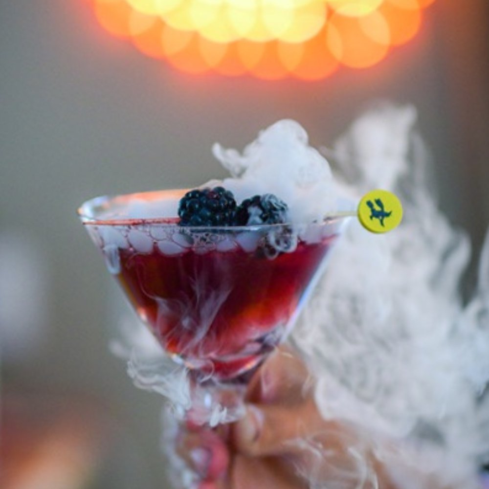 Chef Liz's Smoking Blackberry Bramble Recipe - Pick On Us, LLC
