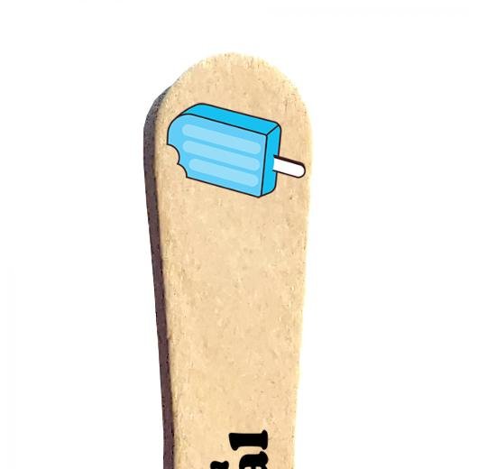 3 Inch Custom Wooden Taster Spoon - Popsicle Sticks - Pick On Us, LLC