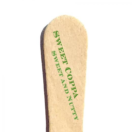 3 Inch Custom Wooden Taster Spoon - Popsicle Sticks - Pick On Us, LLC