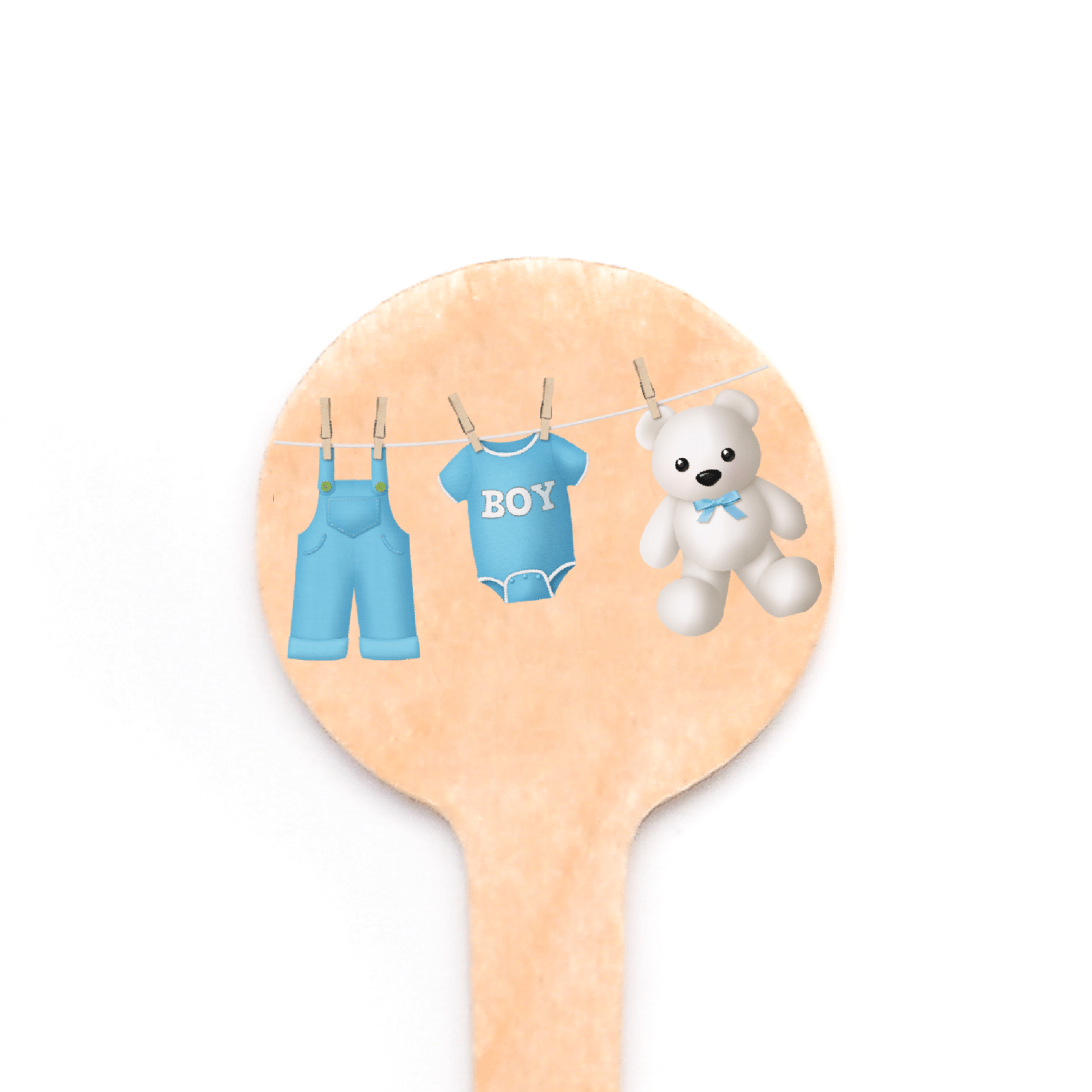 4 inch Custom Baby Shower Cupcake Toppers - Round Top ( Pointy ) - Pick On Us, LLC