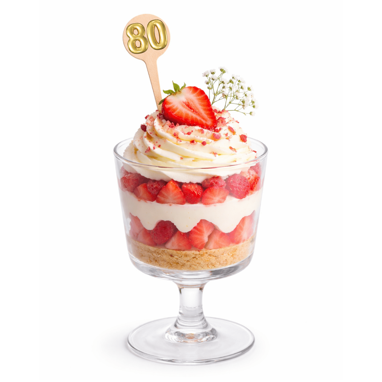 4 inch Custom Milestone Birthday Cocktail and Dessert Picks - Round Top ( Pointy ) - Pick On Us, LLC