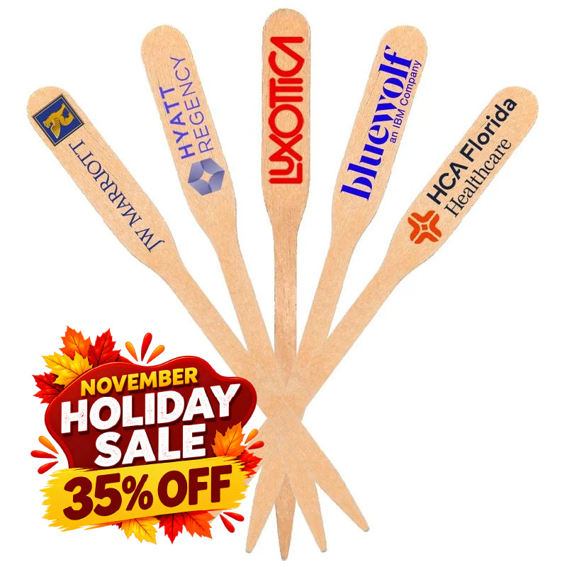 4.5 inch Custom Toothpicks - Paddle Picks - HOLIDAY SALE