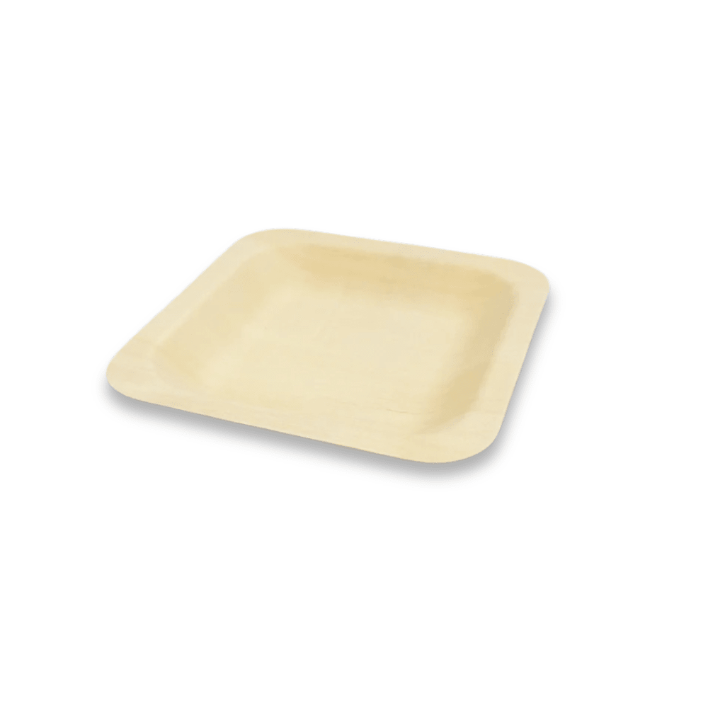 4.5"x 4.5" Square Wooden Plate - Pick On Us, LLC