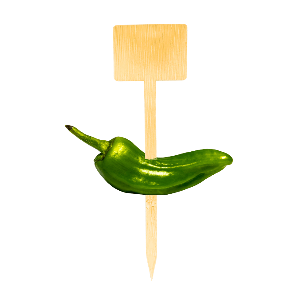 4.75 Inch Bamboo Horizontal Rectangle Skewer - Double Sided Printing - Pick On Us, LLC