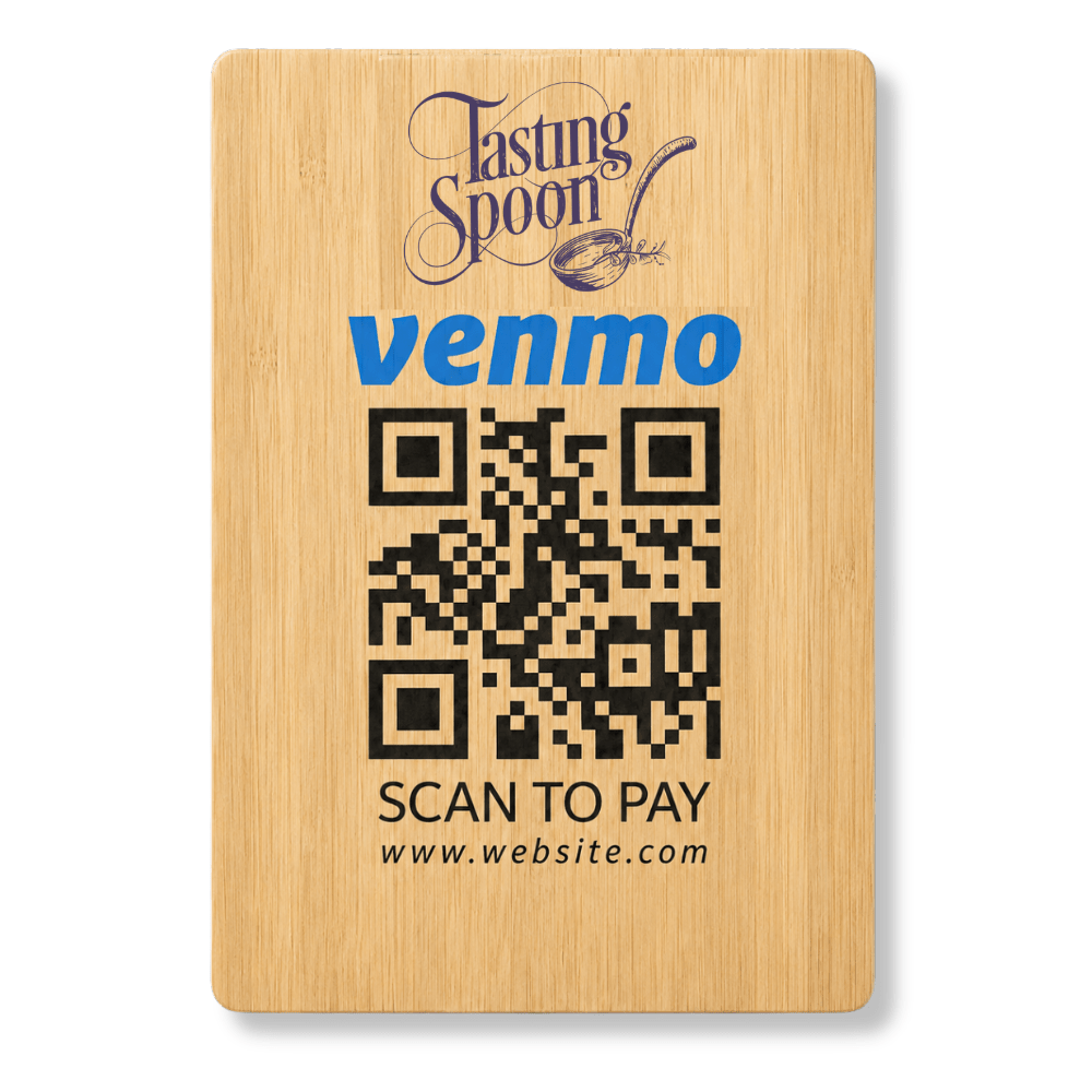 5 × 7 Inch Custom Printed Bamboo Sign - Pick On Us, LLC