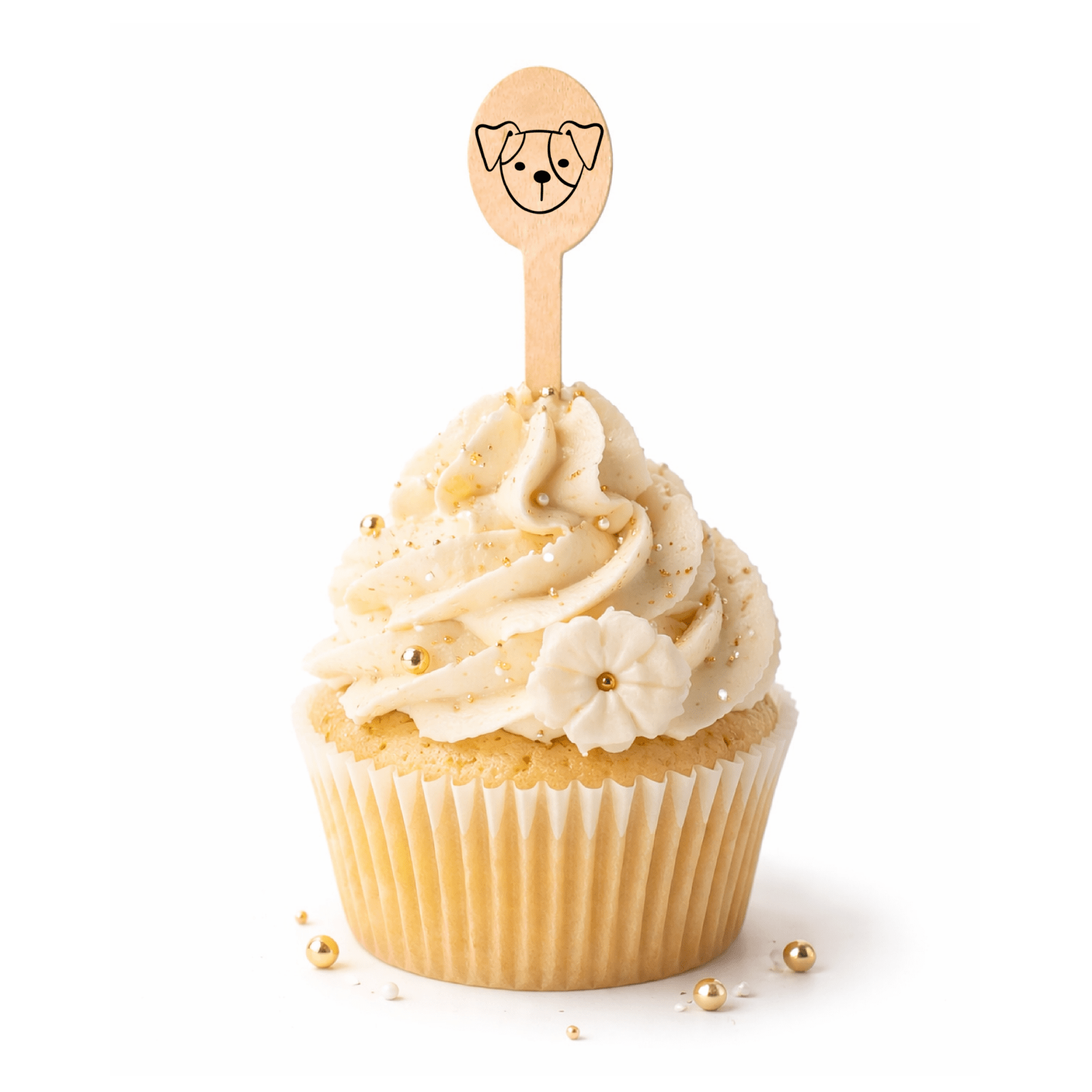 5 inch Custom Wedding Pet Photo Cupcake Toppers - Oval Top - Pick On Us, LLC
