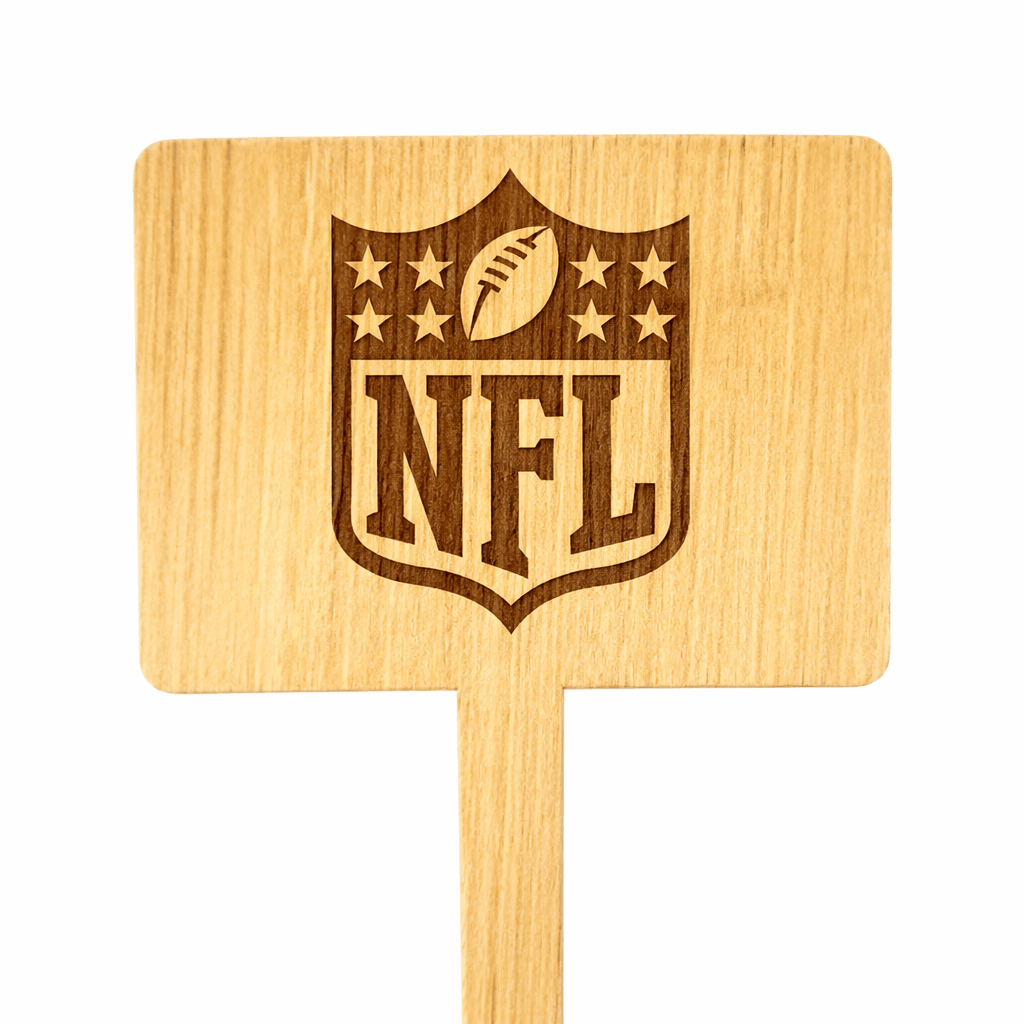 6 Inch Bamboo Horizontal Rectangle Skewer - Laser Engraved Double Sided - Pick On Us, LLC
