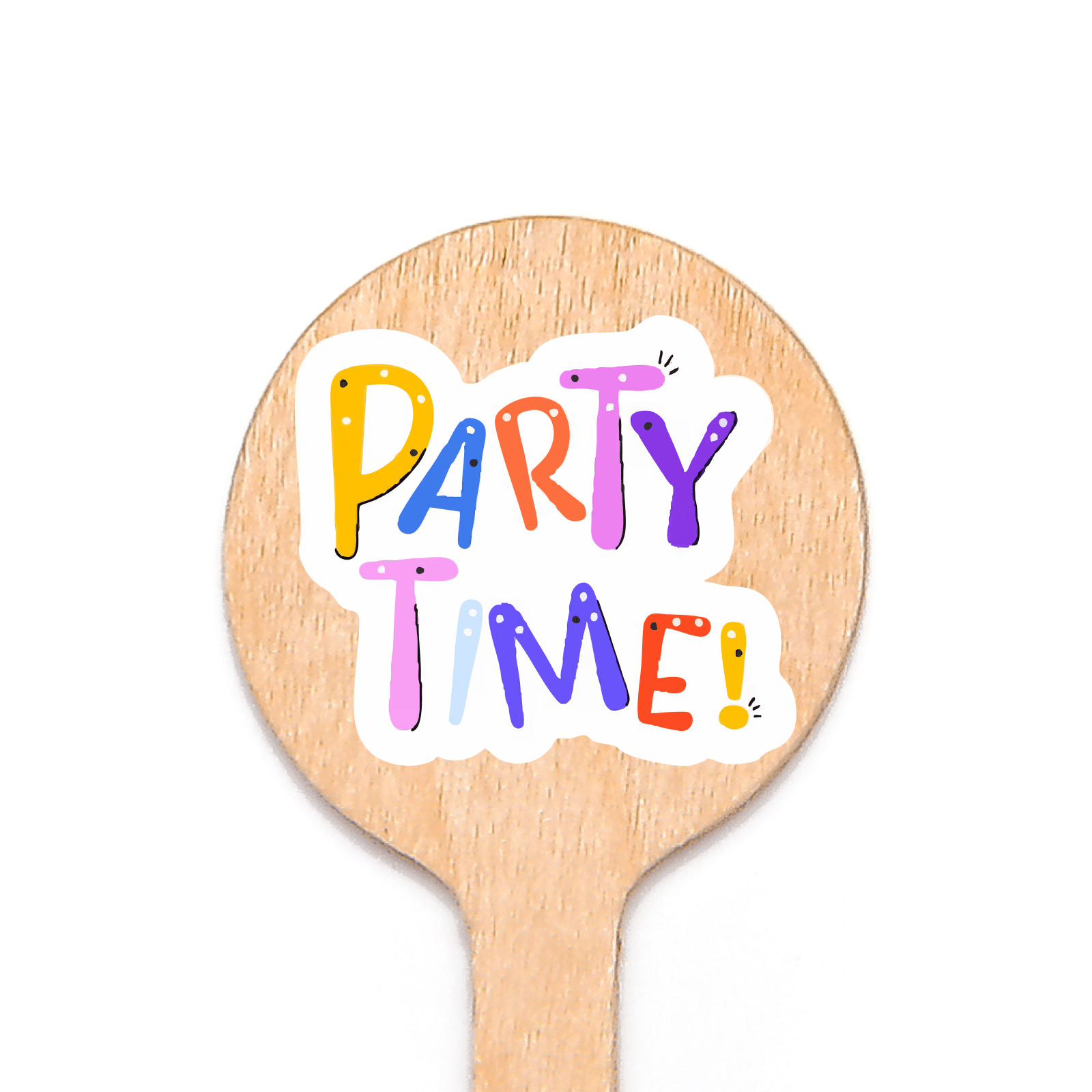 6 inch Custom Birthday Cupcake Toppers - Round Top - Color Printing - Pick On Us, LLC