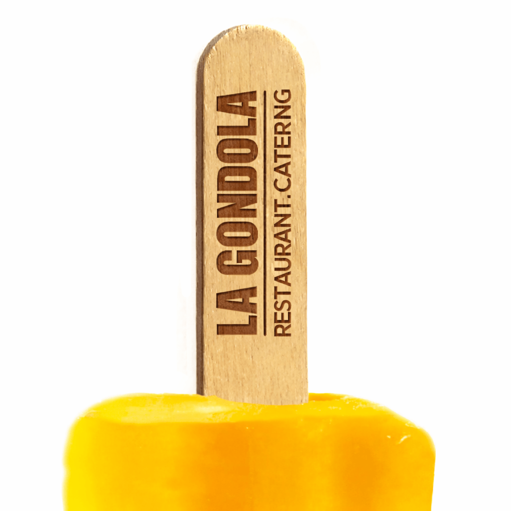 6 inch Custom Popsicle Sticks - Double Sided Laser Engraved - Pick On Us, LLC