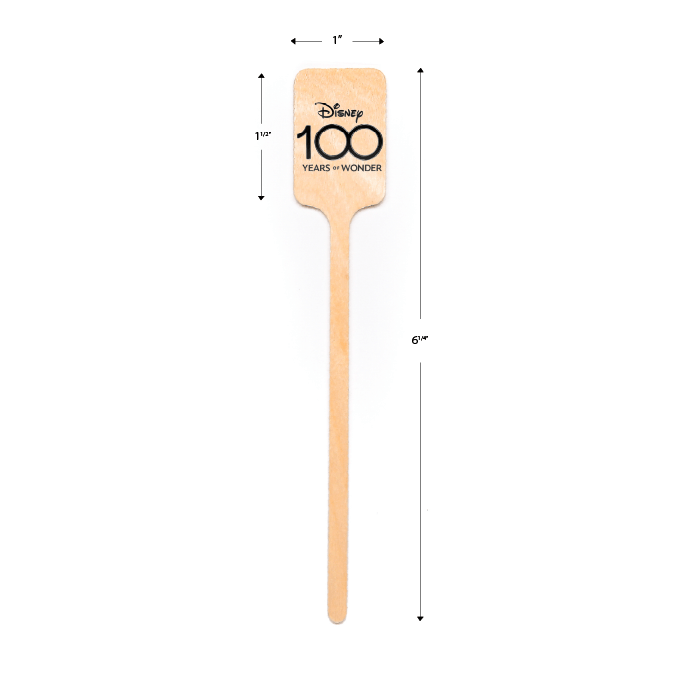 6.25 inch Custom Aniversary Celebration Drink Stirrers - Rectangle Top - Pick On Us, LLC