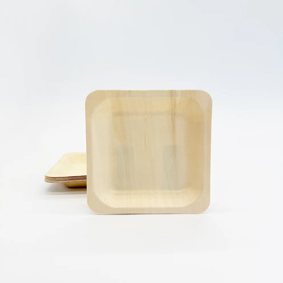 6"x6" Square Wooden Plate - Pick On Us, LLC