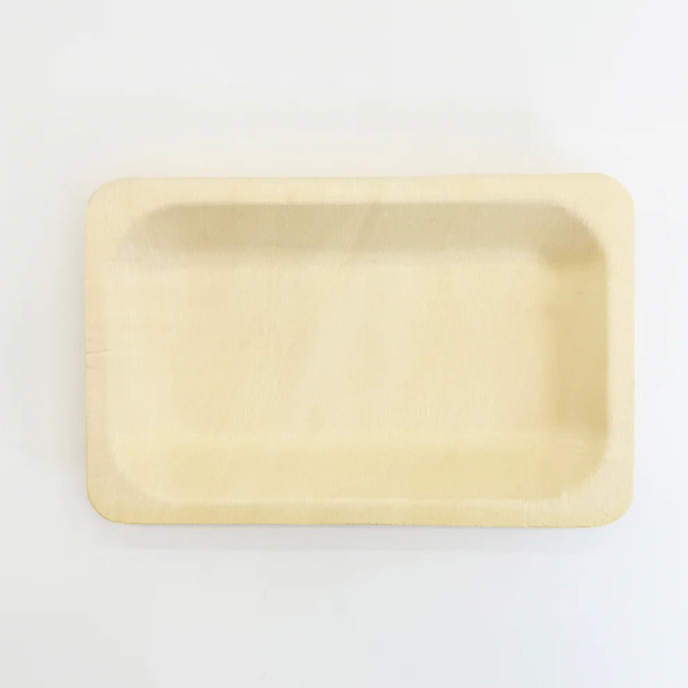 7.7” x 4.9” Rectangle Wooden Plate - Pick On Us, LLC