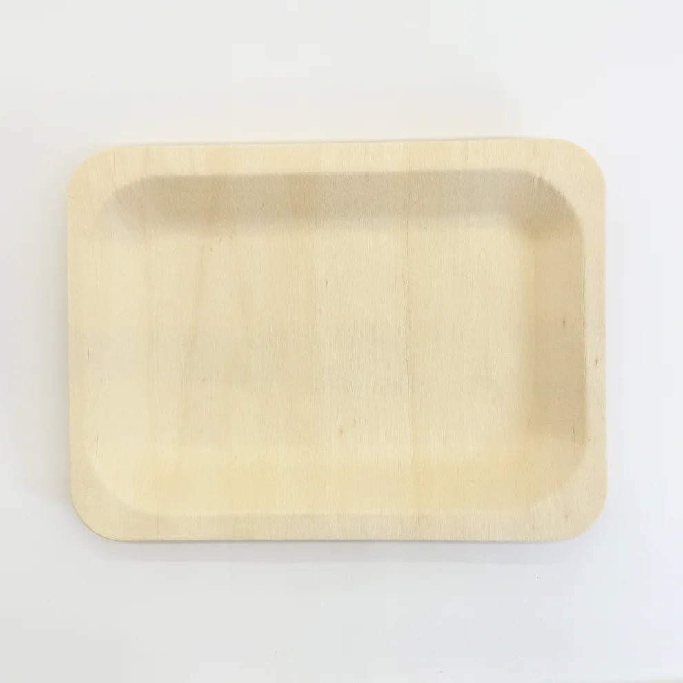 7.87"x5.7" Rectangle Wooden Plate - Pick On Us, LLC
