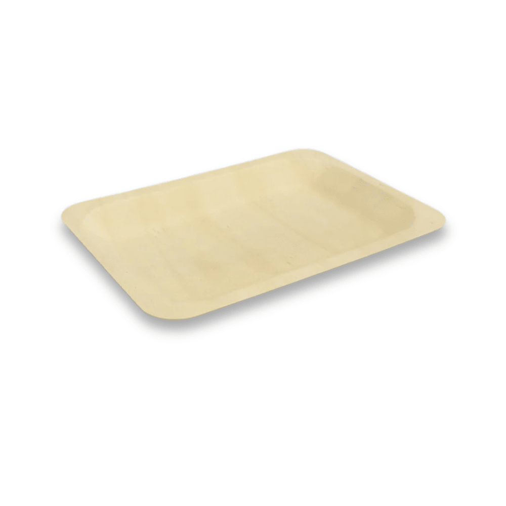 7.87"x5.7" Rectangle Wooden Plate - Pick On Us, LLC