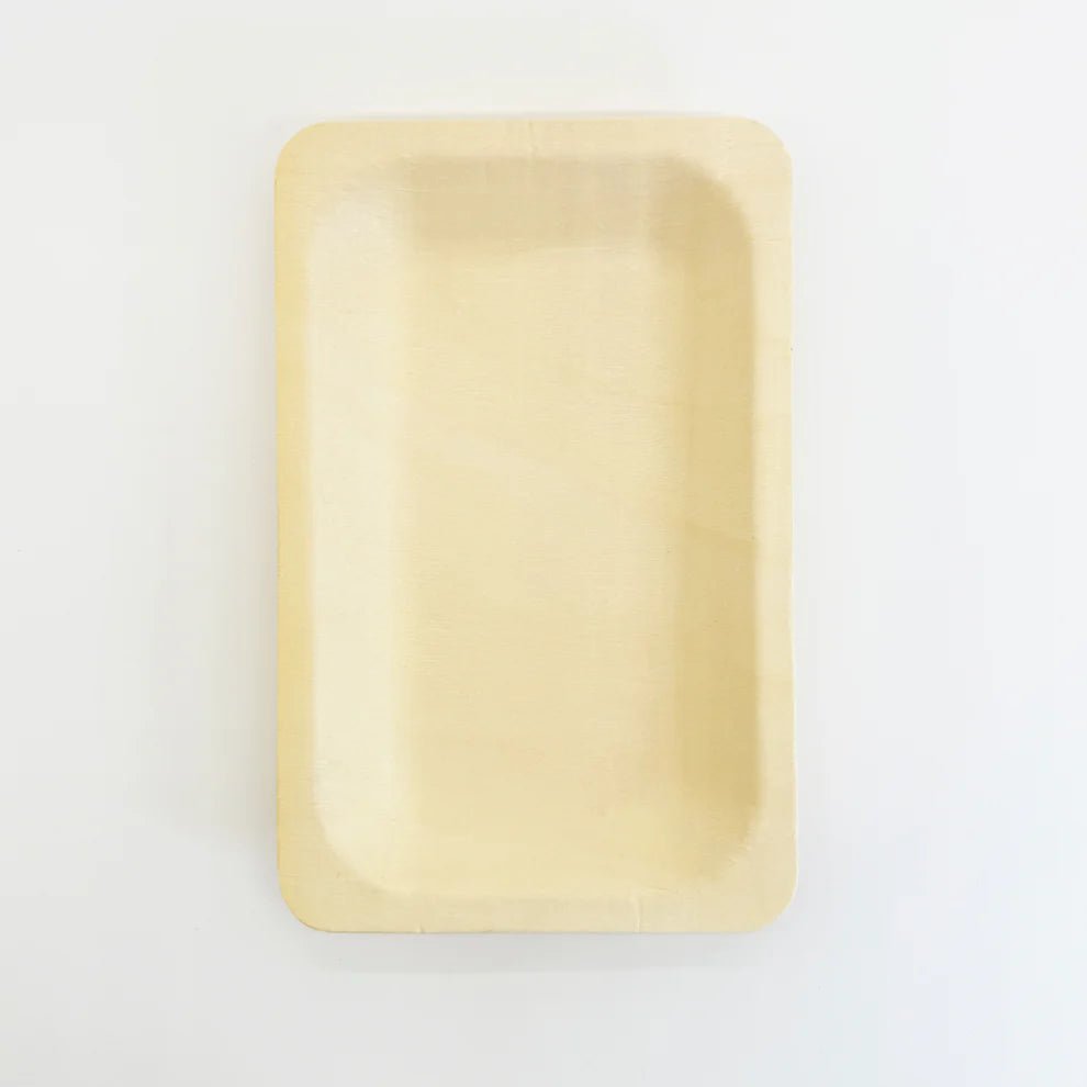 9.3"x 6.7" Rectangle Wooden Plate - Pick On Us, LLC