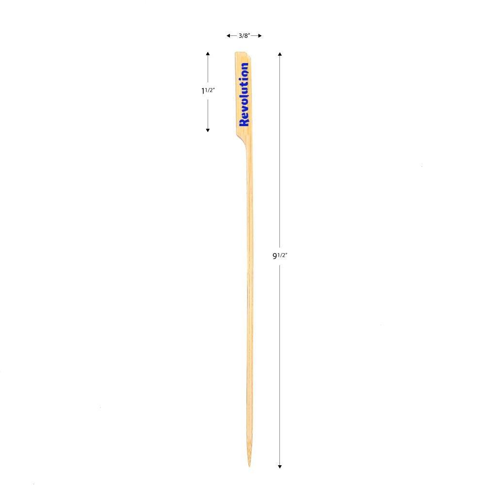 9.5 inch Custom Drink Stirrers - Boat Oar Picks - Color Printing - Pick On Us, LLC