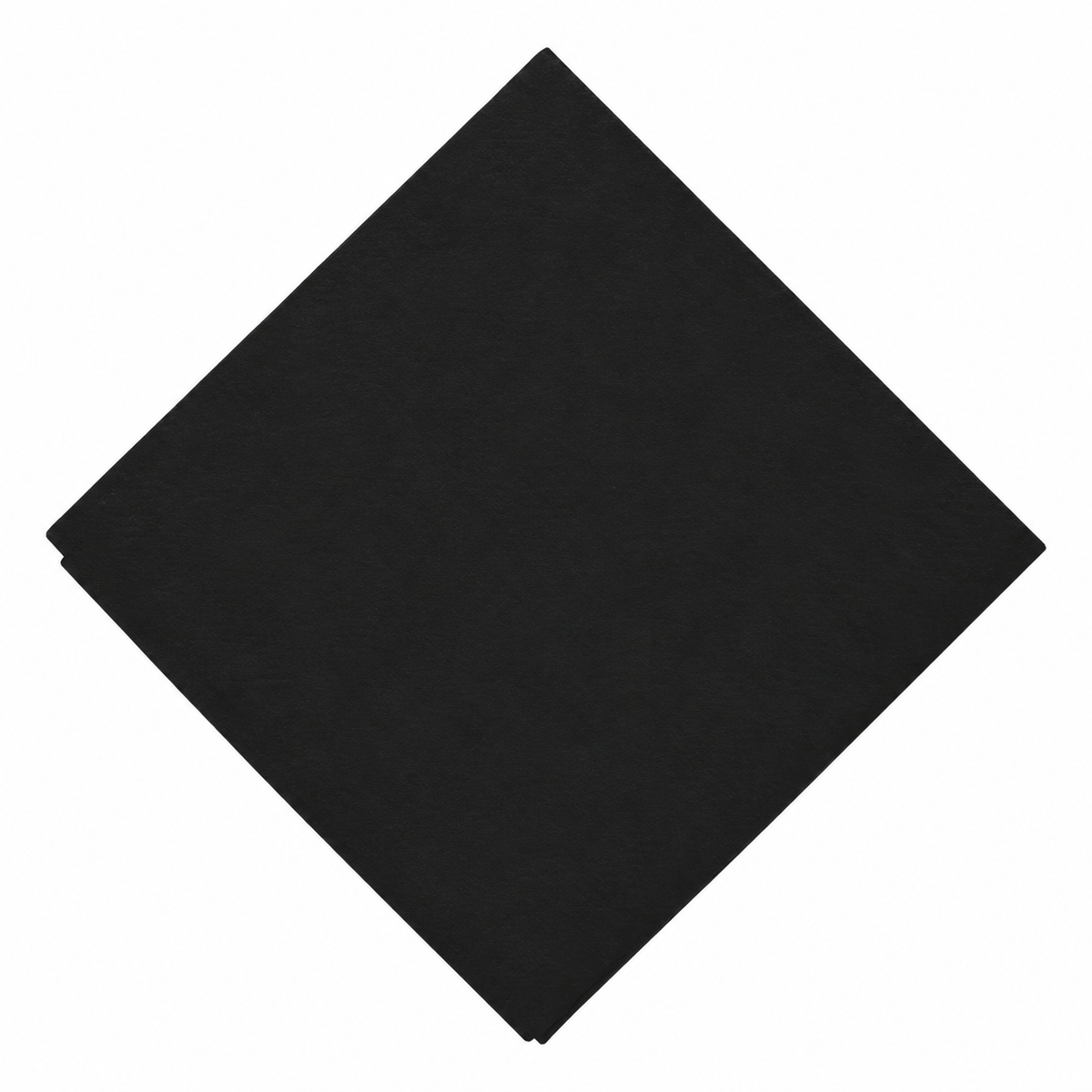 Custom Premium 3-Ply Linen Like Cocktail Napkins - Black