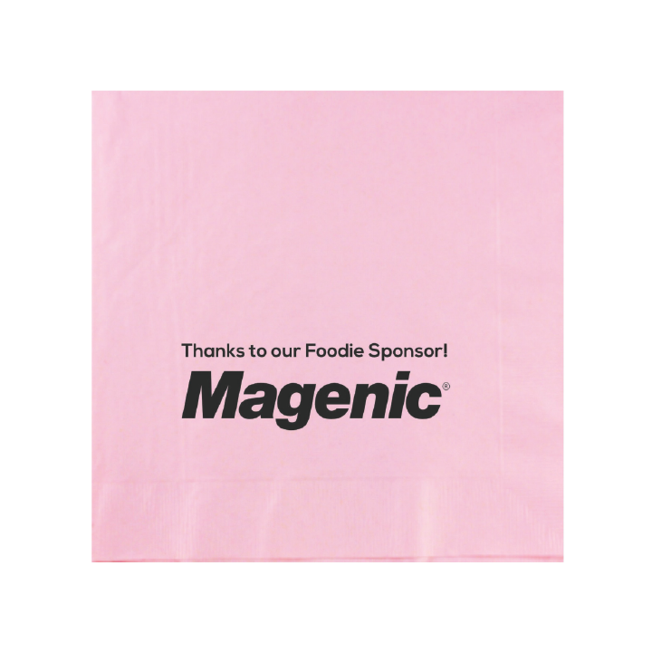 Custom Paper Dinner Napkins - Classic Pink
