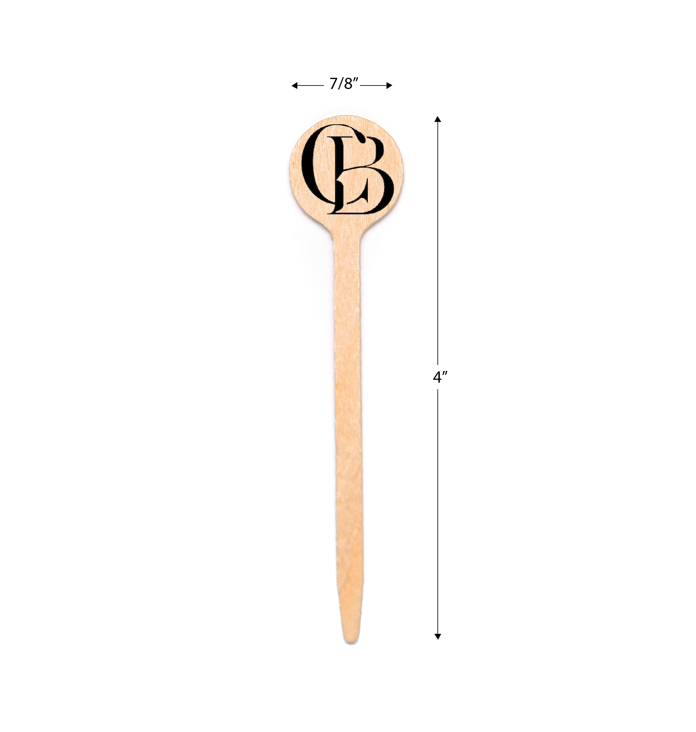 4 inch Custom Monogram Wedding Cupcake Toppers - Round Top - Double Sided Printing