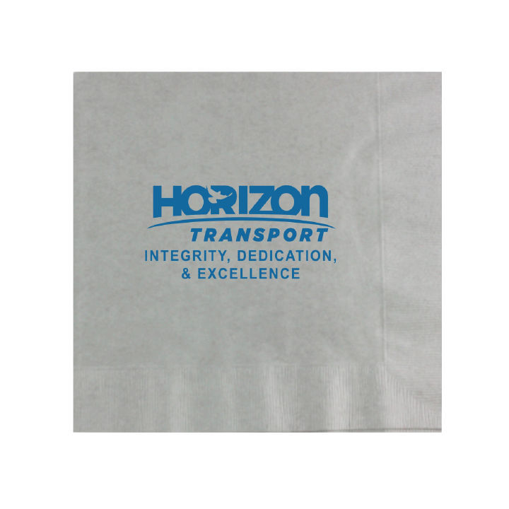Custom Paper Dinner Napkins - Silver