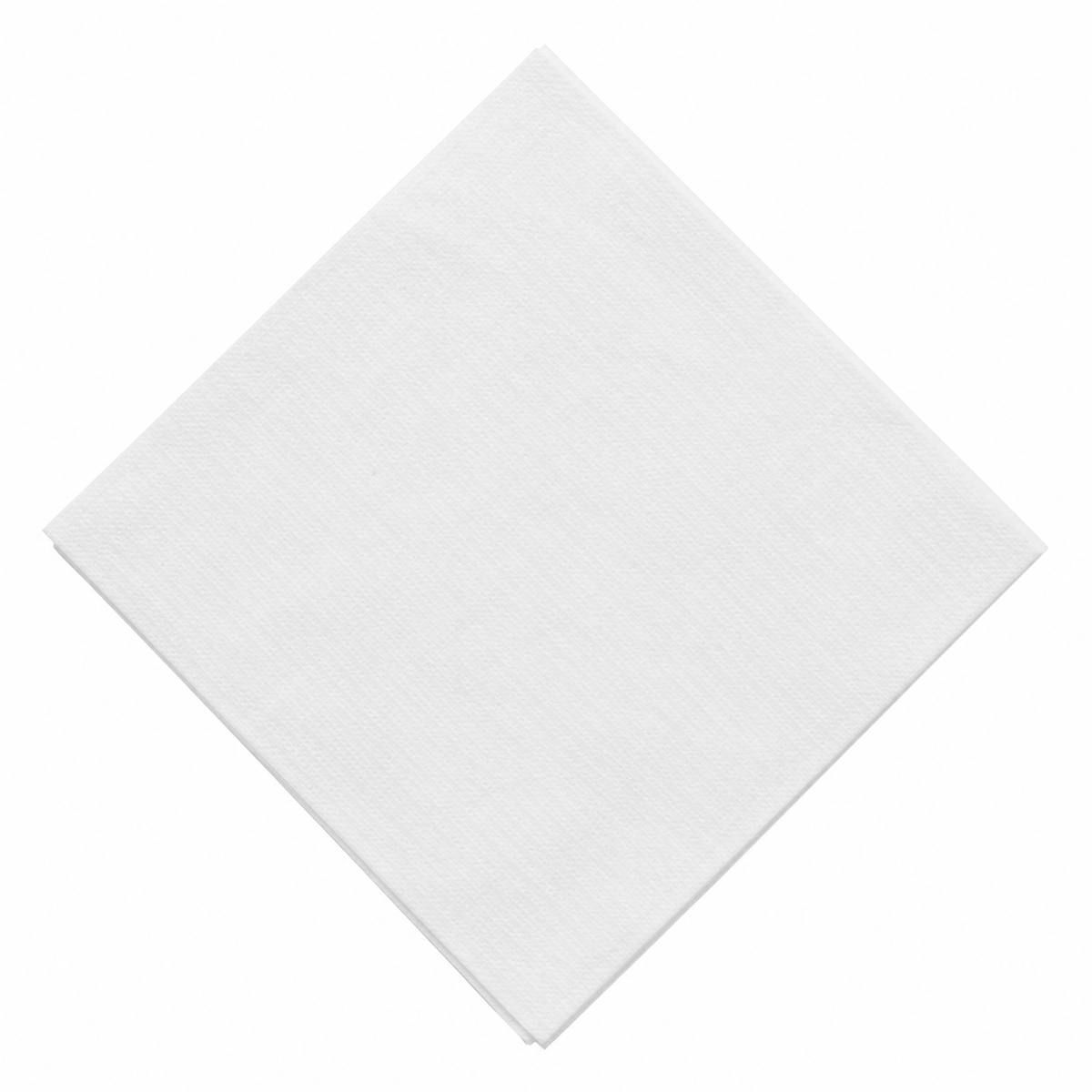 Custom Premium 3-Ply Linen Like Cocktail Napkins - White