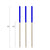 Color-Tip Bamboo Toothpicks - Blue - 3.5 Inch - Pick On Us, LLC
