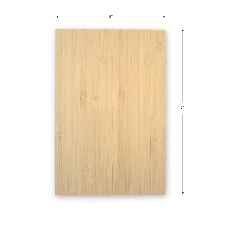 Custom Bamboo Sign - 5 x 7 Inch - Double Sided Printing - Pick On Us, LLC