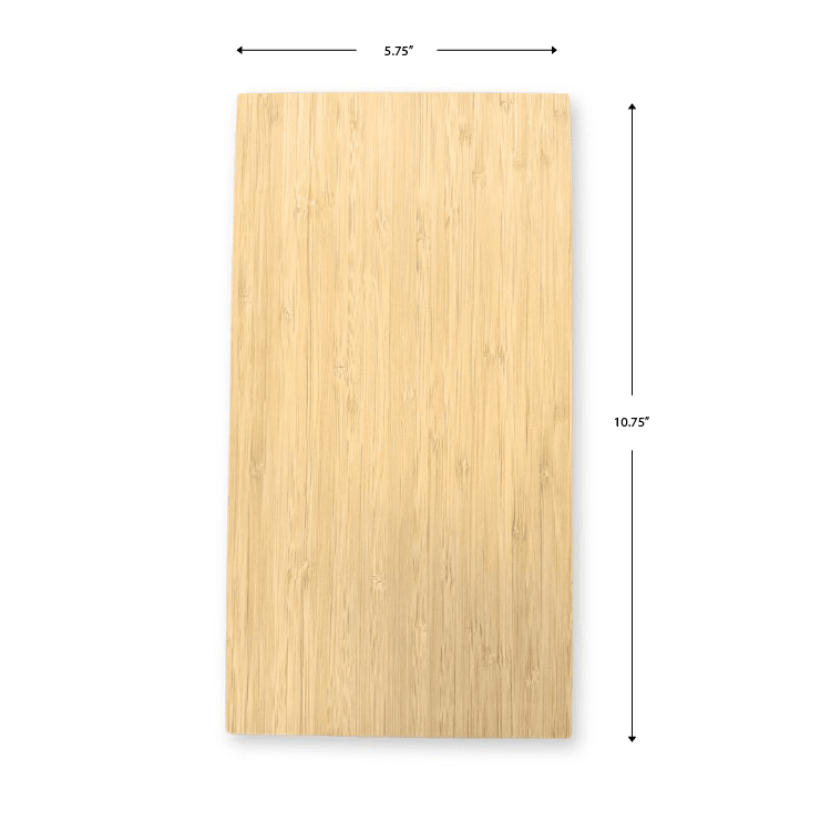 Custom Bamboo Sign - 5.75 x 10.75 Inch Double Sided Printing - Pick On Us, LLC