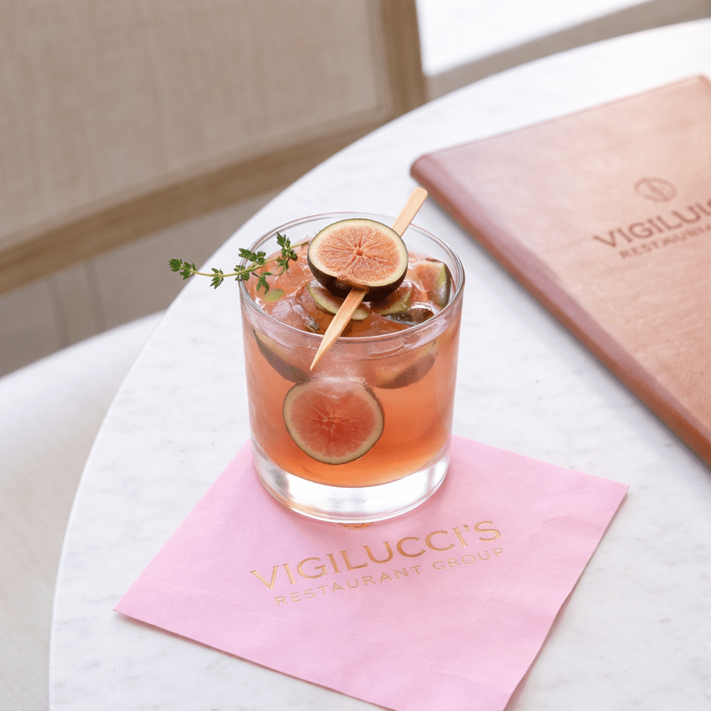 Custom Cocktail Napkins - Classic Pink - Pick On Us, LLC