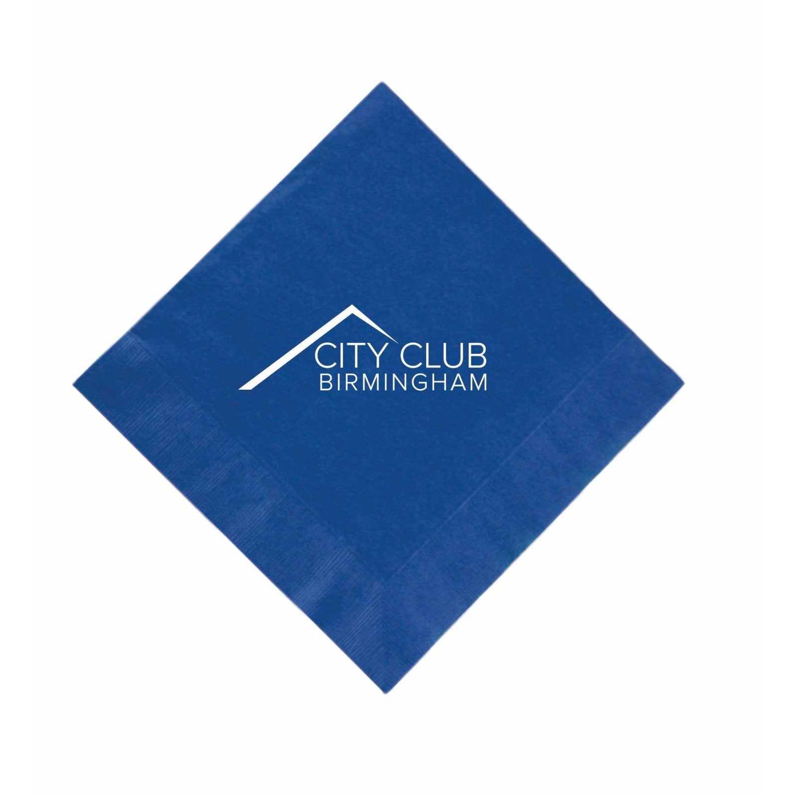 Custom Cocktail Napkins - Cobalt Blue - Pick On Us, LLC