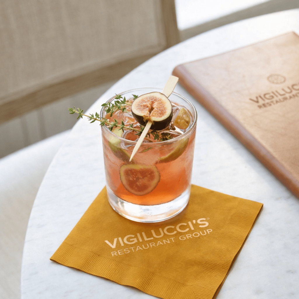 Custom Cocktail Napkins - Gold - Pick On Us, LLC