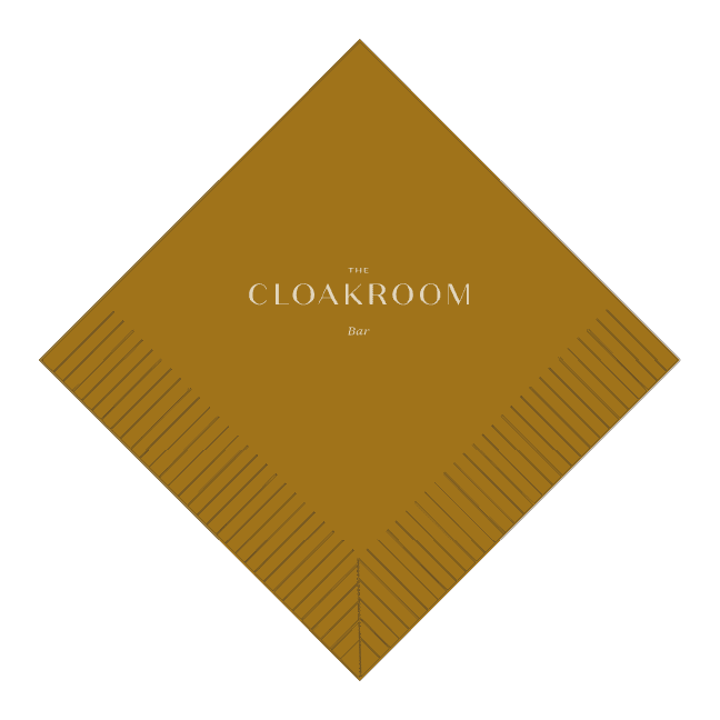 Custom Cocktail Napkins - Gold - Pick On Us, LLC