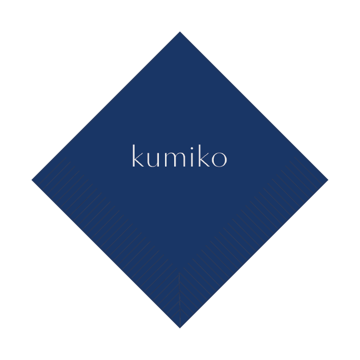 Custom Cocktail Napkins - Navy Blue - Pick On Us, LLC
