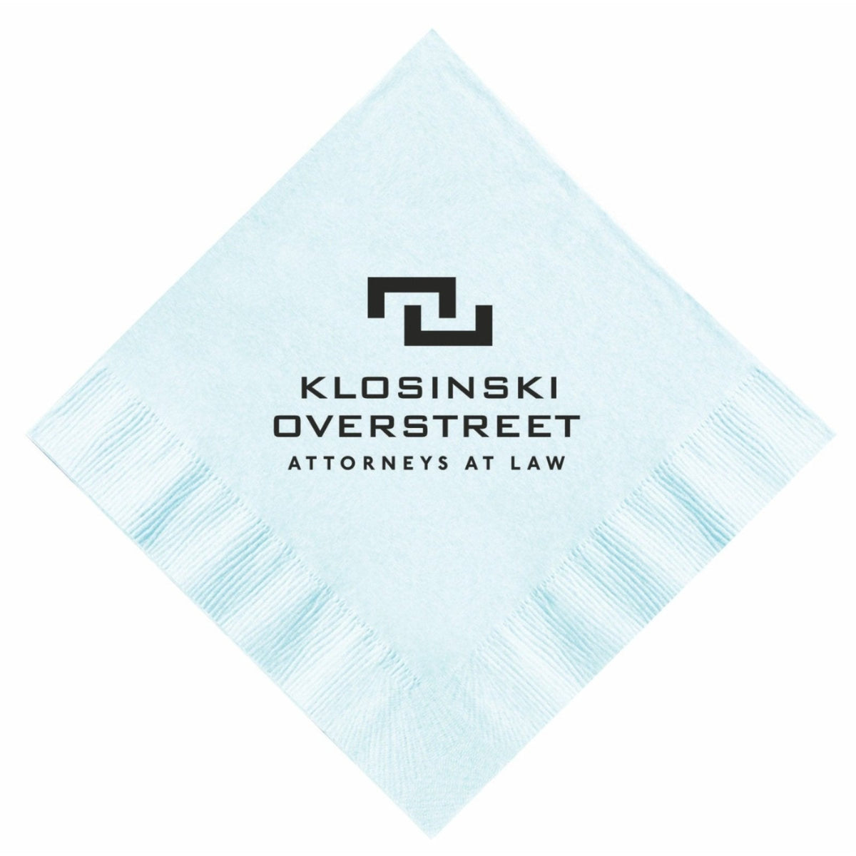 Custom Cocktail Napkins - Pastel Blue - Pick On Us, LLC