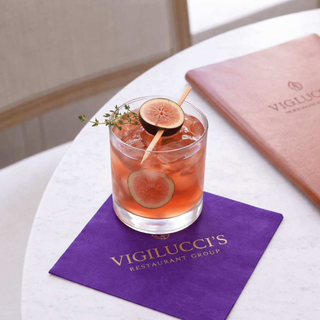 Custom Cocktail Napkins - Purple - Pick On Us, LLC
