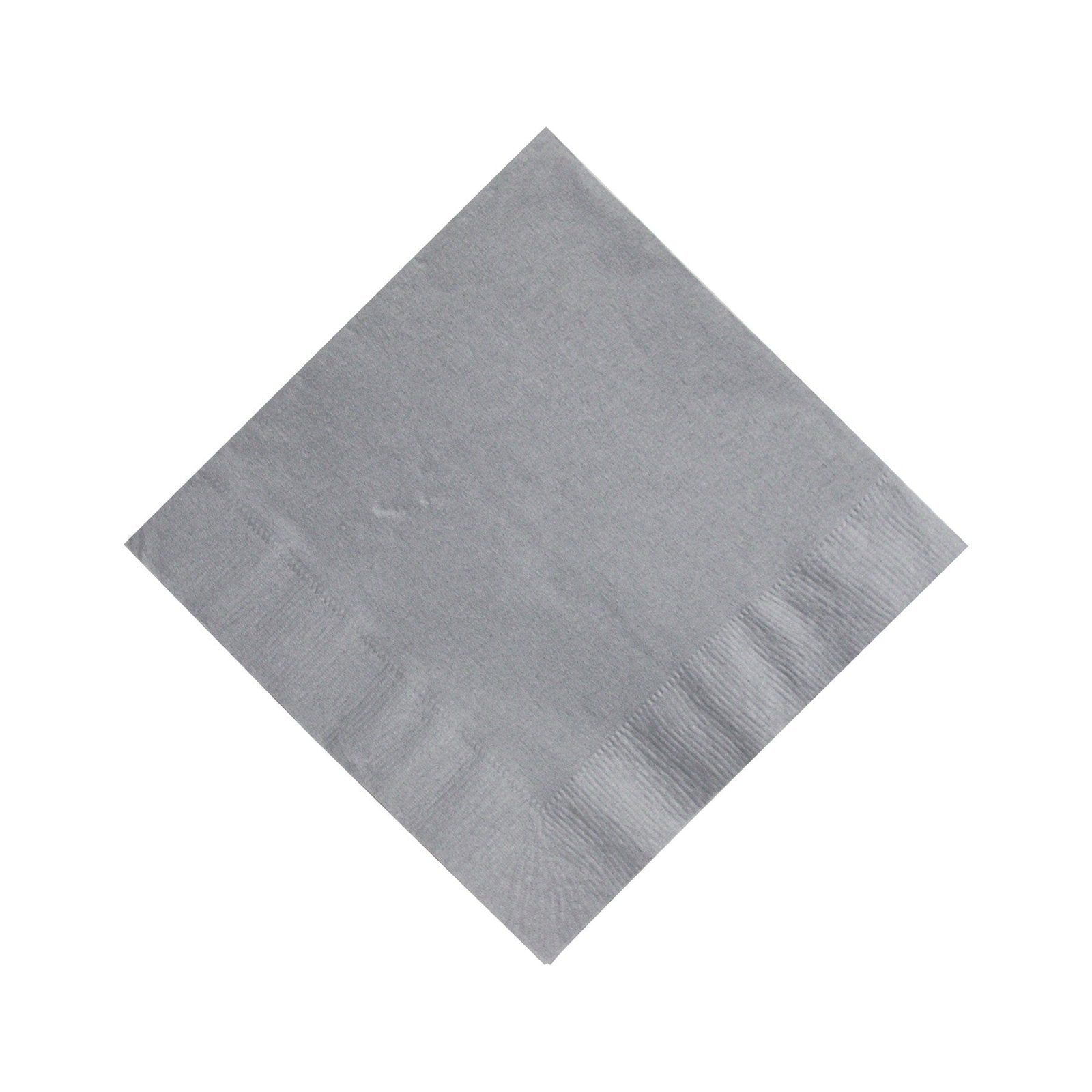 Custom Cocktail Napkins - Silver - Pick On Us, LLC
