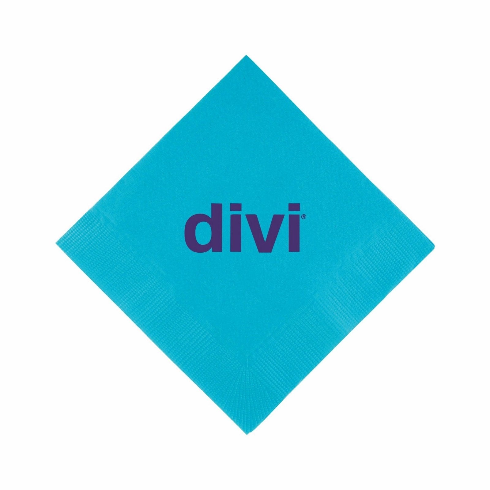Custom Cocktail Napkins - Turquoise - Pick On Us, LLC
