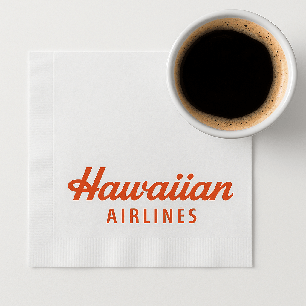 Custom Cocktail Napkins - White - Pick On Us, LLC