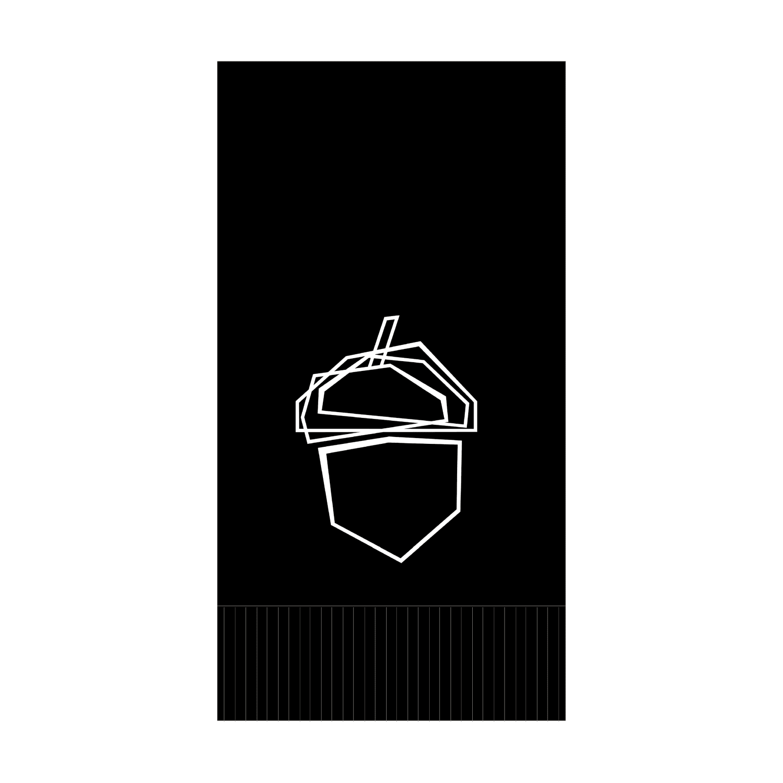 Custom Dinner Napkins - Black - Pick On Us, LLC