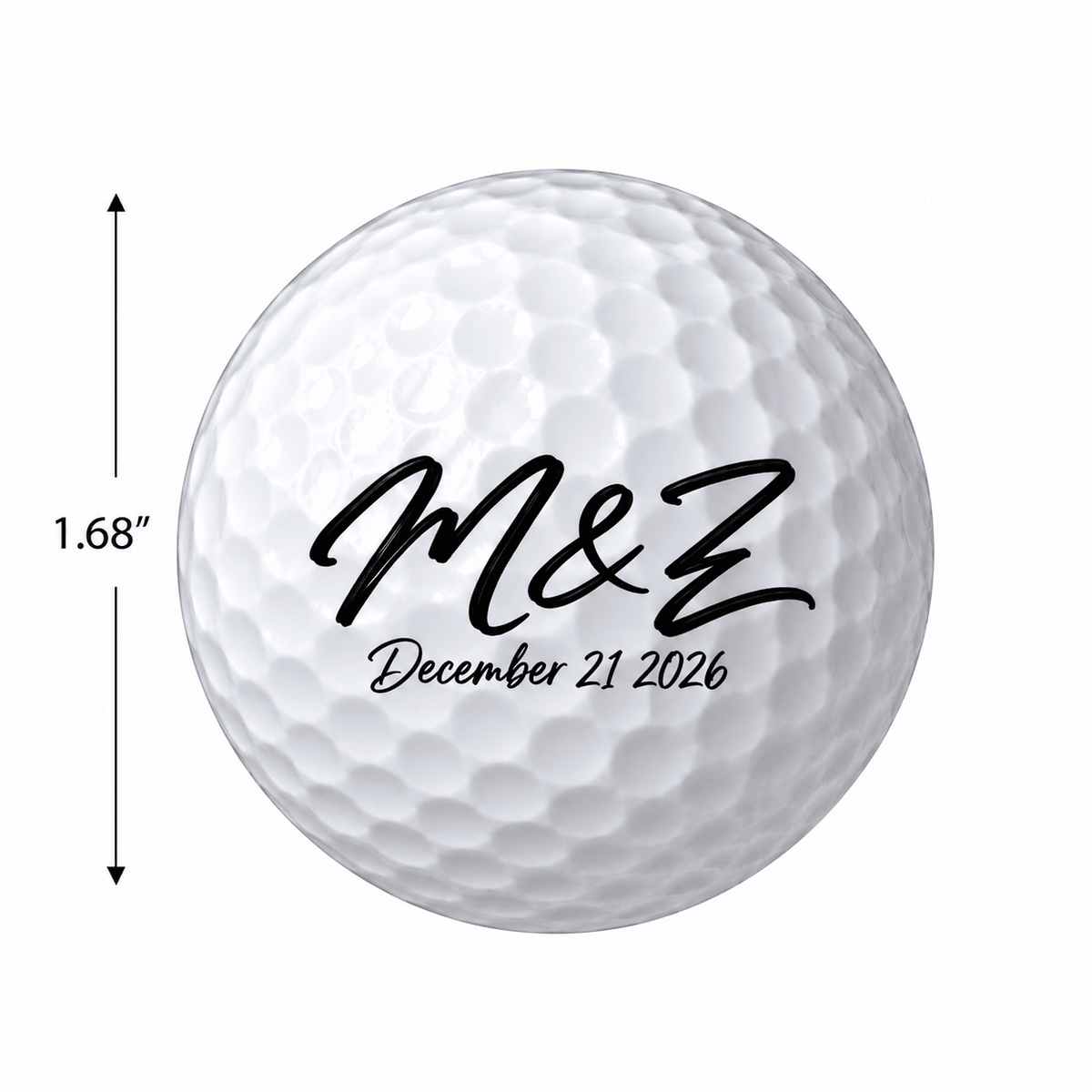 Custom Golf Balls – Personalized with Two Logos or Design - Pick On Us, LLC