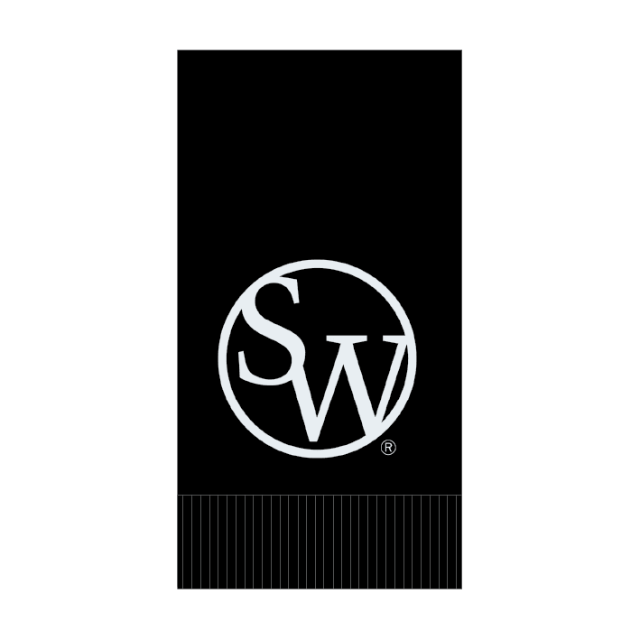Custom Guest Towels - Black Linen - Pick On Us, LLC