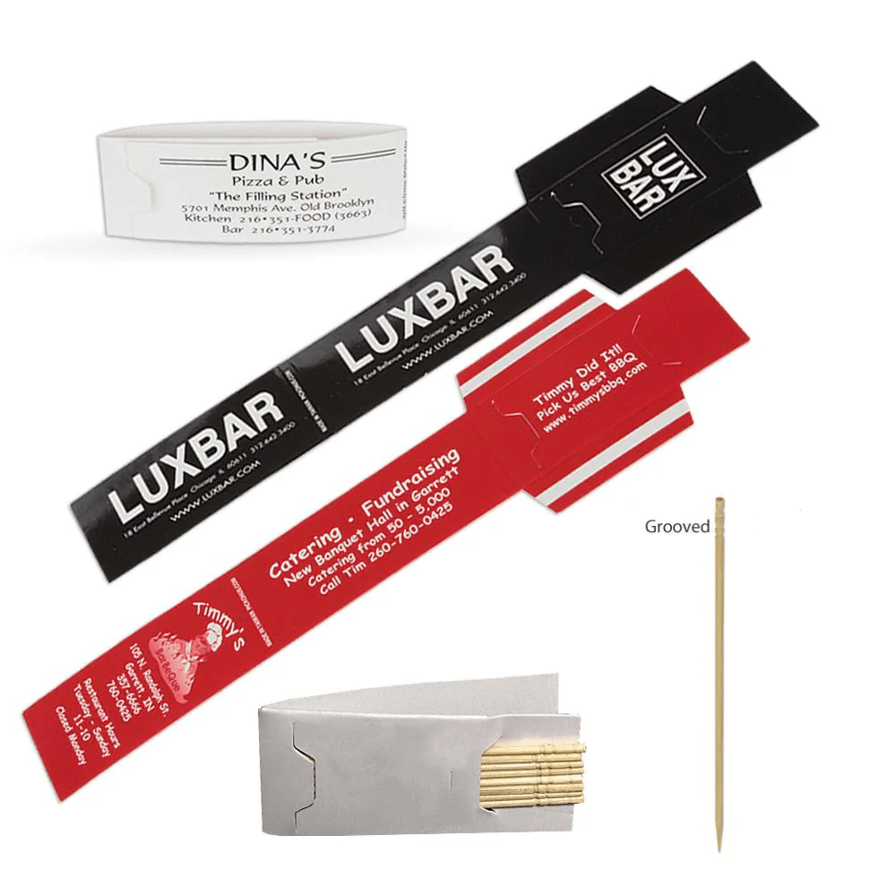 Custom Logo Toothpick Packs - 5,000 Pieces - Pick On Us, LLC