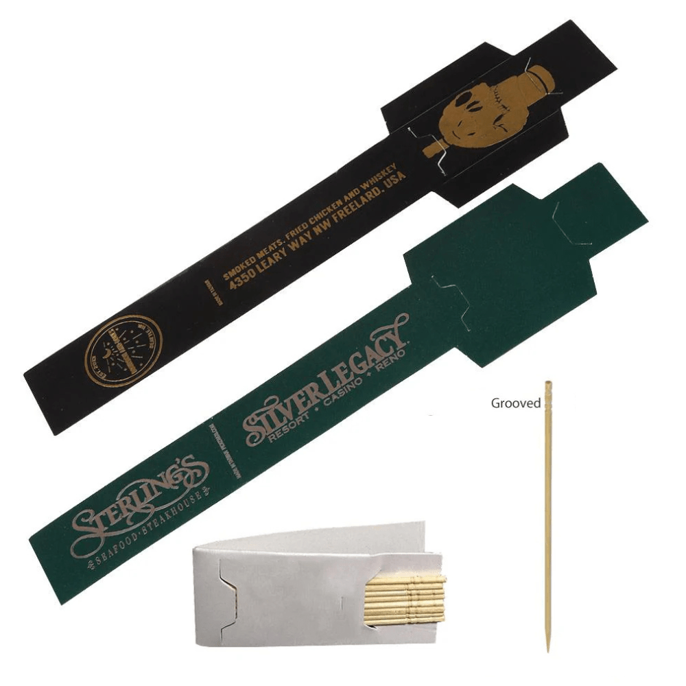 Custom Logo Toothpick Packs - 5,000 Pieces - Pick On Us, LLC