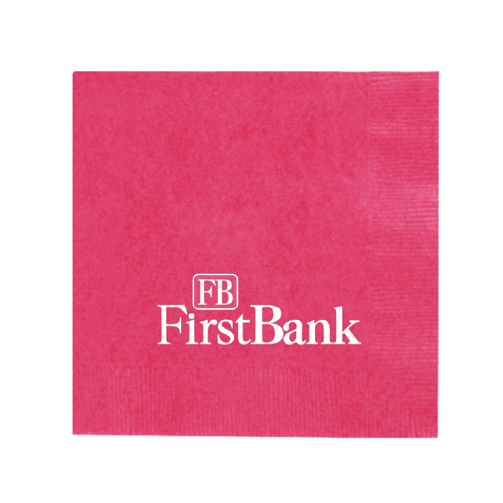 Custom Paper Dinner Napkins - Magenta - Pick On Us, LLC