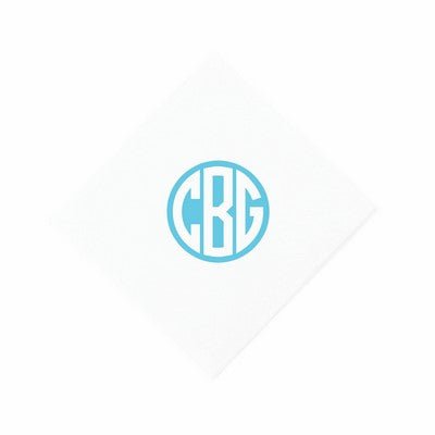 Custom Premium 3-Ply Linen Like Cocktail Napkins - White - Pick On Us, LLC