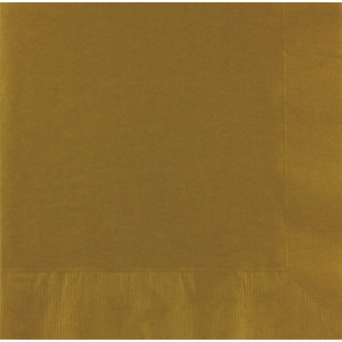 Custom Premium 3-Ply Paper Dinner Napkins - Gold - Pick On Us, LLC