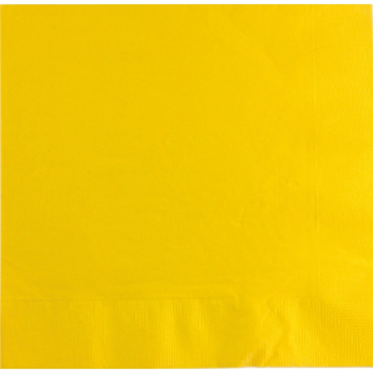 Custom Premium 3-Ply Paper Dinner Napkins - School Bus Yellow - Pick On Us, LLC
