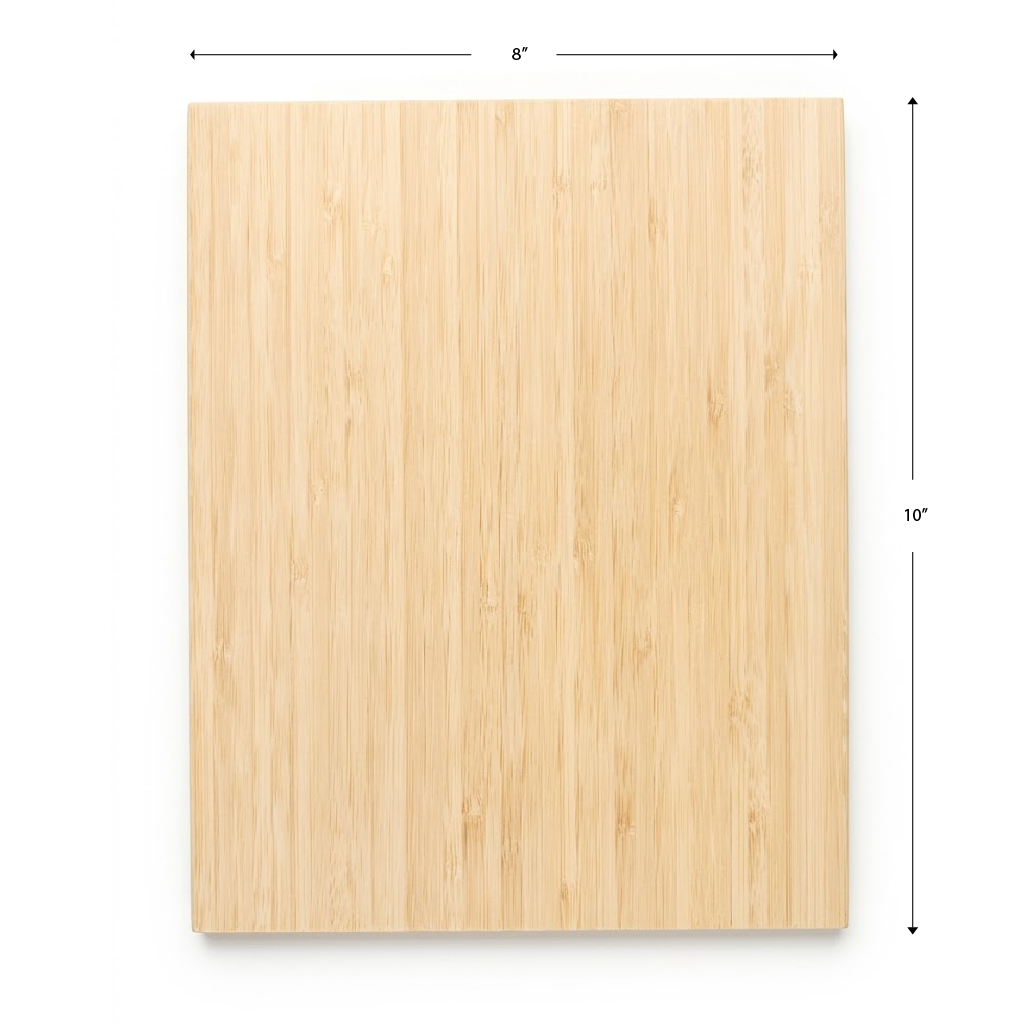 8 × 10 Inch Custom Printed Bamboo Sign