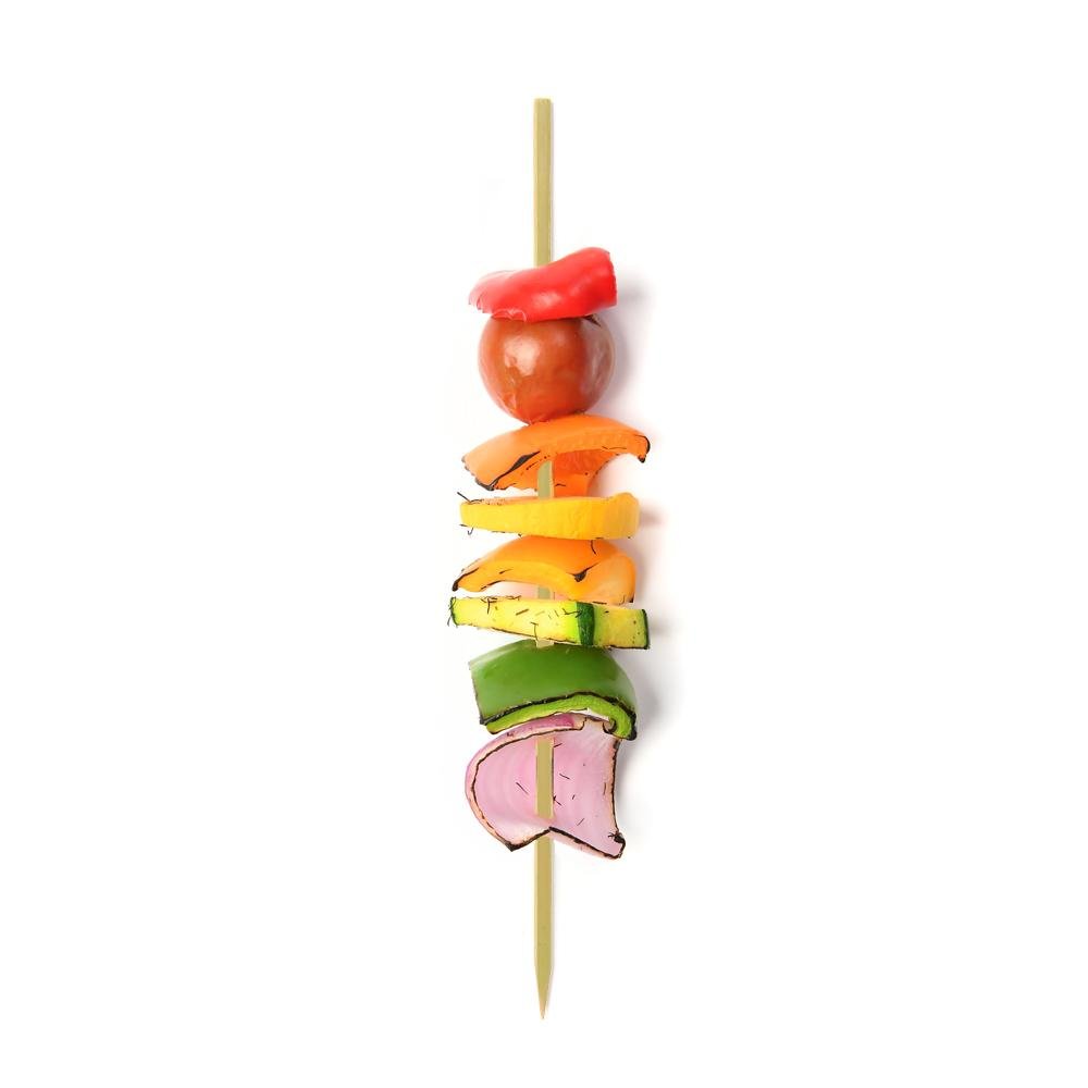 12 inch Flat Bamboo Skewer - Pick On Us, LLC