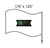3.14 Inch Bulk Custom Toothpick Flags - Medium Wavy - 1.75″ x 1.25″ - Pick On Us, LLC